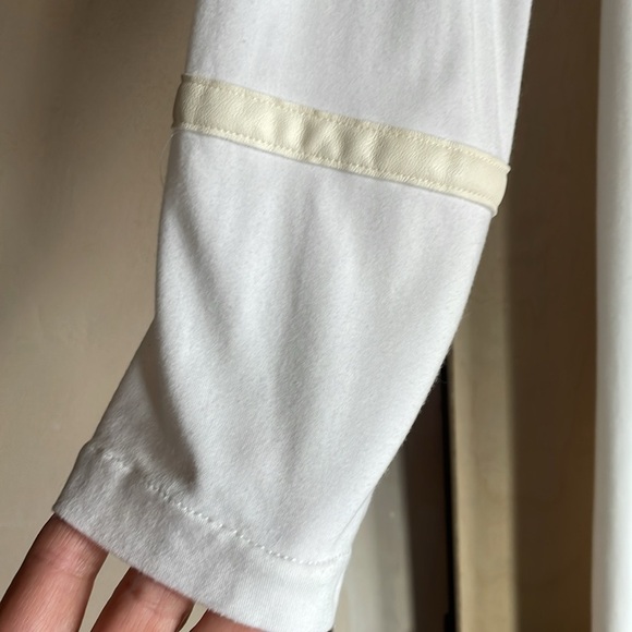 ELAINE KIM Rainsi Jersey Jacket in White. Sz: M - Picture 3 of 9